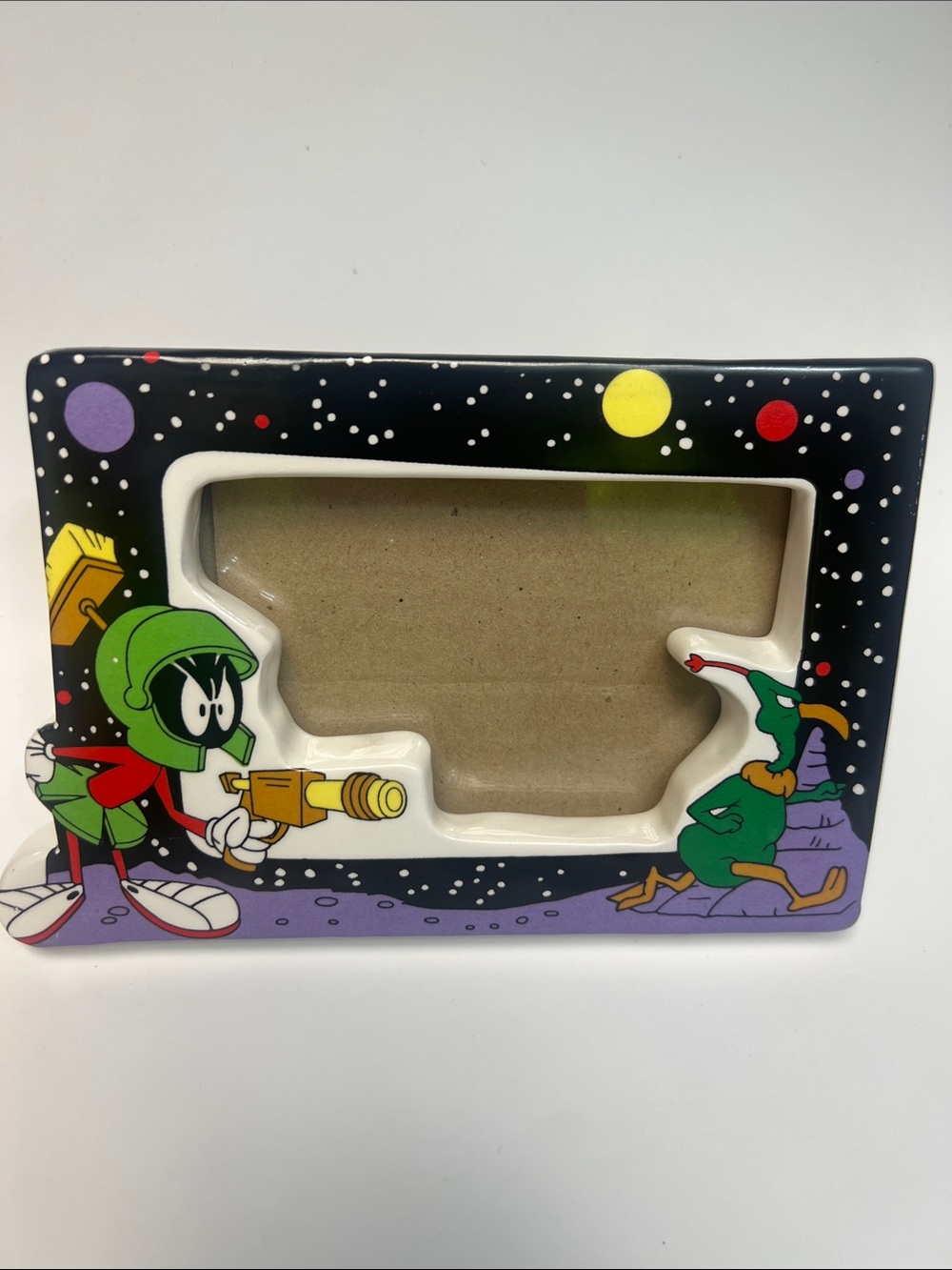 Warner Bros. Looney Tunes Marvin the Martian Ceramic Picture Frame.